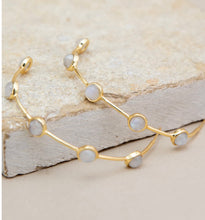 Load image into Gallery viewer, ROMA HOOPS IN MOONSTONE