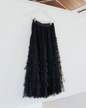 Load image into Gallery viewer, Tulle Skirt Maxi By Molly Exclusive Black