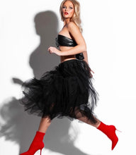 Load image into Gallery viewer, Tulle Skirt Waterfall By Molly Exclusive Black