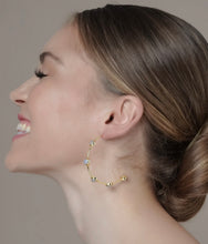 Load image into Gallery viewer, ROMA HOOPS IN MOONSTONE