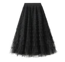 Load image into Gallery viewer, Tulle Skirt Maxi By Molly Exclusive Black