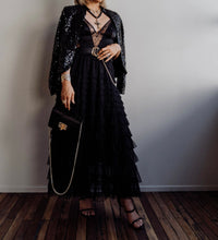 Load image into Gallery viewer, Tulle Skirt Maxi By Molly Exclusive Black