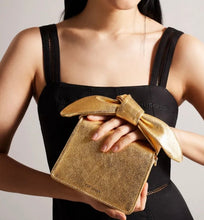 Load image into Gallery viewer, Ted Baker
Niasini Bow Detail Metallic Leather Crossbody - Preloved Designer Consignment