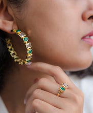 Load image into Gallery viewer, ROUNDHOUSE HOOP EARRINGS
