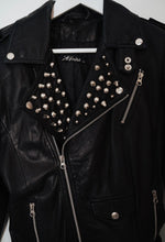 Load image into Gallery viewer, The Riot Rider Studded Vintage Leather Jacket By Gripp- Preloved Designer Consignment
