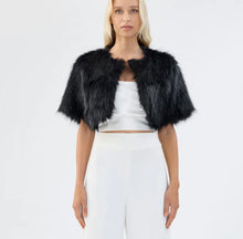 Load image into Gallery viewer, Love a Fur Bolero Black By Unreal Fur
