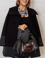 Load image into Gallery viewer, Copper St Crystal Stud Overcoat Size Small- Preloved Designer Consignment
