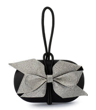 Load image into Gallery viewer, PAISLEY BOW TRIM CLUTCH By Olga Berg
