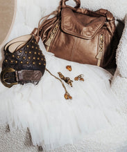 Load image into Gallery viewer, Streets Ahead Tan Leather Studded Belt Medium
