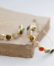 Load image into Gallery viewer, LAGO HOOPS IN MULTISTONE
