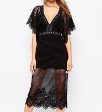 Load image into Gallery viewer, SALE Alice McCall Black Sheer Shut It Down Maxi Dress Size 8 - Preloved Designer Consignment
