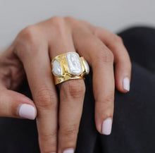 Load image into Gallery viewer, Riley Pearl Ring
