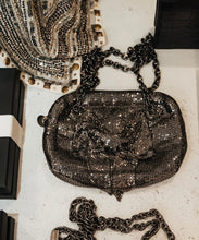 Load image into Gallery viewer, Mimco Gun Metal Glomesh Bow Clutch
