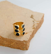 Load image into Gallery viewer, TRIO BRIDGE RING BLACK Ring
