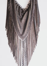 Load image into Gallery viewer, BCBG Maxazaria Gunmetal Fringe Chain Collar
