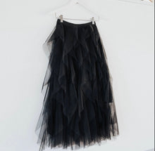 Load image into Gallery viewer, Tulle Skirt Waterfall By Molly Exclusive Black
