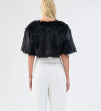 Load image into Gallery viewer, Love a Fur Bolero Black By Unreal Fur
