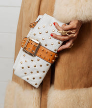 Load image into Gallery viewer, Besso Vintage Leather Studded Clutch - Preloved Designer Consignment

