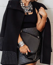 Load image into Gallery viewer, NakedVice Black Silver Hardware Shoulder Bag - Preloved Designer Consignment
