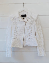 Load image into Gallery viewer, BCBG MaxAzria White BOE
jacket Size Medium - Preloved Designer Consignment
